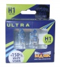 Лампа H1 галог 12V55W+150% (Маяк) ULTRA White Vision к-т2шт 82120WV+150